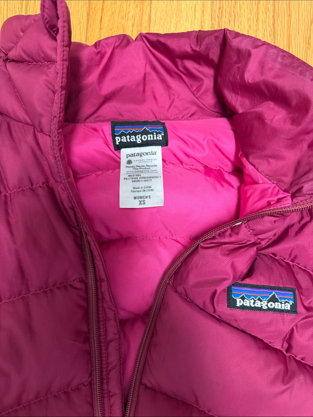Patagonia Packable Down Jacket - Raspberry - Picture 2 of 3
